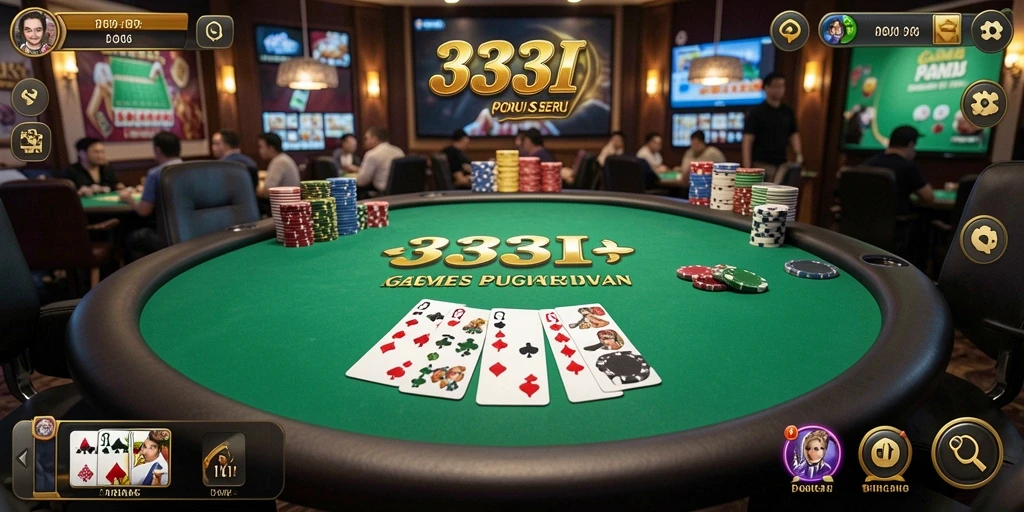 Tampilan gameplay Poker yang menarik dan menghibur di 333I.