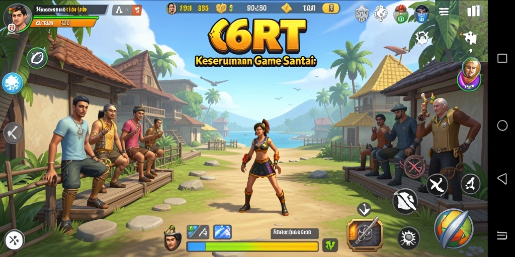 Tampilan gameplay seru dan mendebarkan di 6RT.
