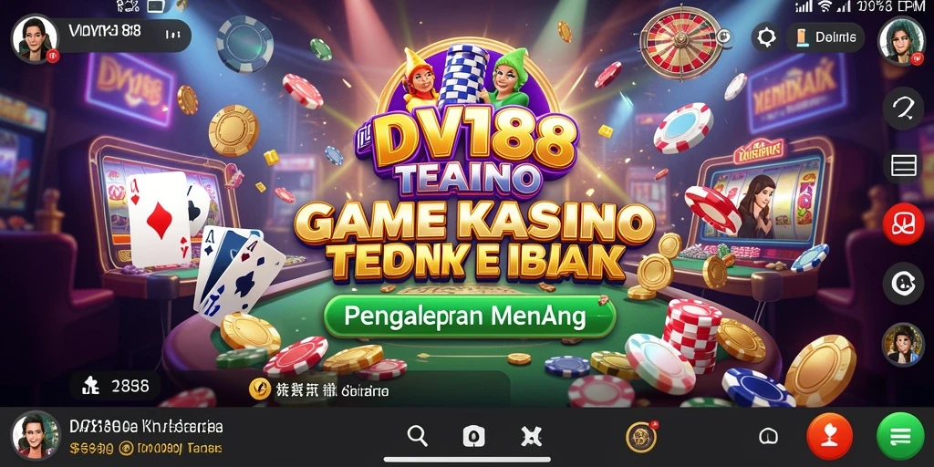 Tampilan menarik dari gameplay Kasino di DV188.