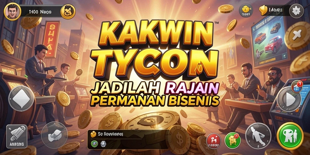 Screenshot utama KAKWIN menampilkan gameplay Tycoon yang menarik dan menantang.