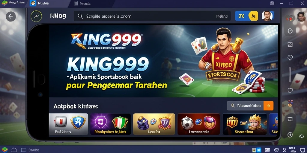 Tampilan gameplay Sportsbook yang menarik dan interaktif di KING999.