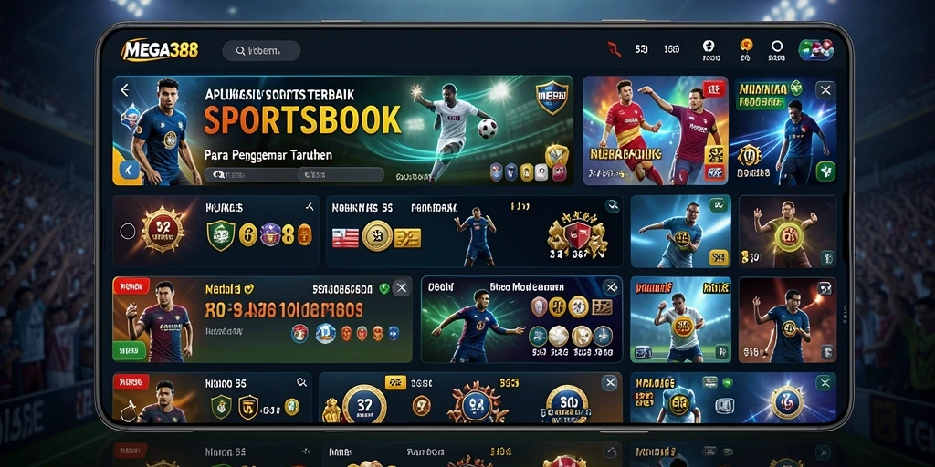 Screenshot MEGA388 menampilkan pengalaman taruhan Sportsbook yang mendebarkan.