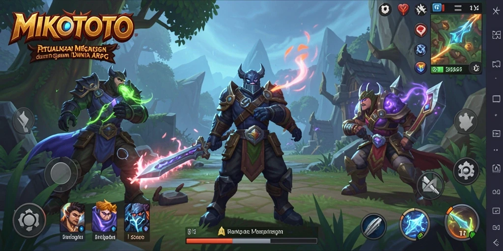 Tampilan menakjubkan dari gameplay ARPG MIKOTOTO.