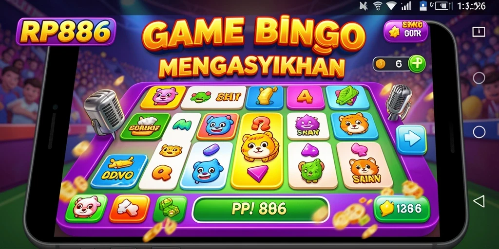 Tampilan gameplay Bingo yang seru dan interaktif di RP886.