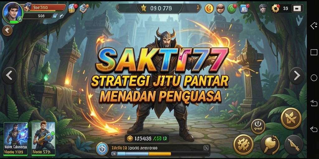 Tangkapan layar menunjukkan pertempuran intens dalam SAKTI77.
