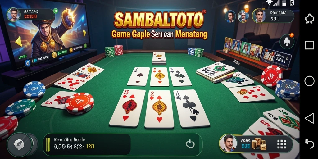 Tampilan gameplay seru SAMBALTOTO saat bermain Gaple.