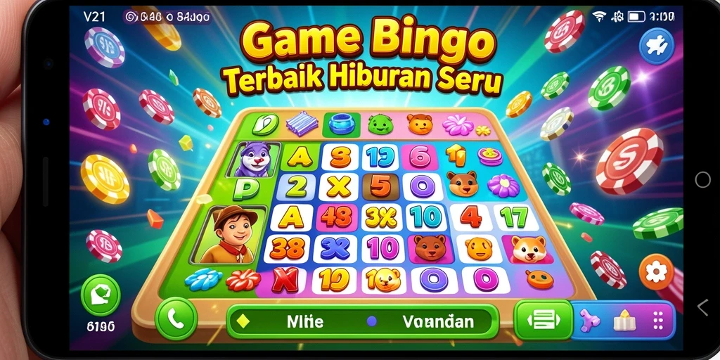 Tampilan screenshot V21 menampilkan momen mendebarkan dalam permainan Bingo.