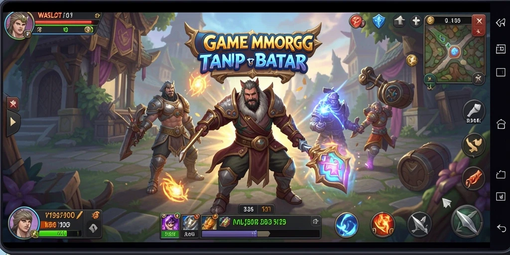 Tampilan gameplay menakjubkan dalam dungeon WASLOT yang penuh aksi.